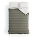 Little Arrow Design Co Stippled Stripes Sage Made To Order Full Comforter Set