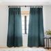 1-piece Sheer Eyes On Dark Teal Made-to-Order Curtain Panel