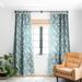 1-piece Blackout Finley Floral Teal Made-to-Order Curtain Panel