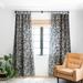 1-piece Blackout Organic Pattern Blue And Beige Made-to-Order Curtain Panel