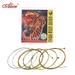 Alice A406 Series Acoustic Folk Guitar Strings Set Stainless Steel Wire Steel Core Coated Copper Alloy Wound 6pcs/ Set Super (.011-.052)