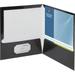 Business Source-1PK Business Source Letter Pocket Folder - 8 1/2 X 11 - 100 Sheet Capacity - 2 Internal Pocket(S) - Bl