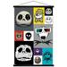 Disney Tim Burton s The Nightmare Before Christmas - Jack Grid Wall Poster with Magnetic Frame 22.375 x 34