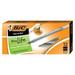 BIC Round Stic Xtra Life Ball Pen Medium Point (1.0mm) 12 Count Black