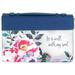 White Dove Designs 256886 It is Well Bible Cover Blue - Floral Design - Extra Large