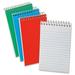 Ampad-1PK Memo Pads Narrow Rule Assorted Cover Colors 40 White 4 X 6 Sheets 3/Pack