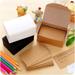 Yesfashion 100pcs Double-sided Blank Kraft Paper Business Cards Word Card Message Card DIY Gift Card