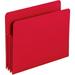 Smead-1PK Smead Tuff Pocket Straight Tab Cut Letter File Pocket - 8 1/2 X 11 - 3 1/2 Expansion - Poly - Red