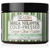 Shea Terra Organics 100% Organic Cold-Pressed Virgin Shea Butter - Marrakesh Menthe Vanilla | Natural Anti-Aging Daily Skin Nails & Hair Cream for Dry Skin Sore Muscles & Stretch Marks - 6 oz