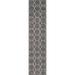 Unique Loom Geometric Trellis Frieze Rug Dark Gray/Ivory 2 x 8 Runner Trellis Traditional Perfect For Bathroom Hallway Mud Room Laundry Room