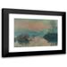 Claude Monet 14x11 Black Modern Framed Museum Art Print Titled - School Sun on the Seine in Lavacourt Winter Effect (1880)