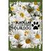 Daisy Flower Wall Art My black lab is cuter than your dog funny paw print pet owner Tin Wall Sign 8 x 12 Decor Funny Gift