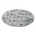 Fluffy Colorful Shag Round Area Rug Plush Carpet Living Room Bedroom Decor Multicolor Pads Mat Gray 80x80cm