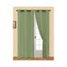 Kim Sheer Voile 8 Grommets Window Panel Sage 54x84 Inches