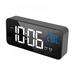 LED Digital Alarm Clock 4 Brightness&13 Ringtones 12/24H Bedside Clock With Built-in Sound Senor Temperature Snooze Portable Clock for Home Bedroom Decor