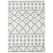 SAFAVIEH Venus Susan Abstract Geometric Shag Area Rug 5 3 x 7 6 Ivory/Grey