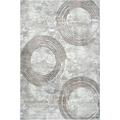 nuLOOM Austin Abstract Circles Area Rug 6 7 x 9 Gray