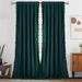 Kitsin Velvet Curtains Soft Luxury Boho Tassels Light Reducing Rod Pocket Window Treatment Curtains for Bedroom and Living Room