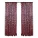 2 Panel Curtains Snowflakes Tulle Windows Panels Curtains for Bedroom Living Room Curtains