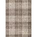 My Texas House Highlands By Orian 5 X 7 Dark Beige Plaid Area Rug