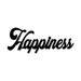 Happiness - Metal Word Wall Sign Happy Wall Art Home Decor Decorative Accent Metal Art Wall Sign Joy Bliss Gift - 3 Sizes / 13 Colors - Hanging Sign Indoor Outdoor Made in USA