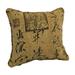 18-inch Double-corded Patterned Jacquard Chenille Square Throw Pillow with Insert 9810-CD-S1-JCH-CO-38