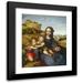 Fernando YÃ¡Ã±ez de la Almedina 20x24 Black Modern Framed Museum Art Print Titled - Madonna and Child with the Infant Saint John (C. 1505)