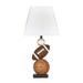 Bowery Hill Poly Table Lamp in Brown and Orange