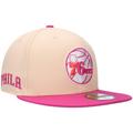 "Men's New Era Orange/Pink Philadelphia 76ers Passion Mango 59FIFTY Fitted Hat"