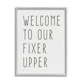 Stupell Industries Fixer Upper Home Welcome Sign Casual Typography Graphic Art Gray Framed Art Print Wall Art Design by Lux + Me Designs