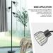 Bestco 65 Industrial Floor Lamp with Adjustable Shades for Home or Office Black