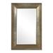 Modern Rectangular Mirror in Warm Champagne with A Refined Channeled Texture Sloped Frame 39 inches W X 60 inches H Bailey Street Home 208-Bel-3315394