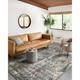 Loloi II Maeve Collection MAE-02 Slate / Mist Abstract Area Rug 18 x 18 Sample Swatch