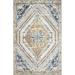 3 ft. 6 in. x 5 ft. 6 in. Sorrento Collection Transitional Polypropylene Power Loom Area Rug Ivy & Navy