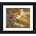 Augustus Koopman 14x12 Black Ornate Wood Framed Double Matted Museum Art Print Titled: The Small Sailing Boat (1904)