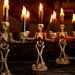 Happy Date Halloween Decoration Skeleton Skull Candle Holder Light- Halloween Candelabra Flameless Prop Candlestick for Halloween Home Party