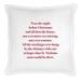 Creative Brands J6284 26 x 26 in. Face To Face Euro Pillow - Twas The Night Before Christmas