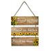 Hapeisy 3 Pieces Sunflower Wall Decor Wall Art Signs Sunflower Decorations for Home Wall Signs for Front Door Farmhouse Wooden Signs for Wall Kitchen and Living Decor (Multicolor)