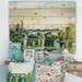 Designart Landscape With Old Bridge Over River In The Countryside Traditional Print on Natural Pine Wood