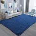 Noahas Soft Fluffy Area Rug for Living Room Bedroom Shaggy Accent Carpets for Kids Girls Rooms Navy Blue 6x9ft