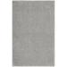 Noursion Essentials Solid Contemporary Silver Grey 2 x 4 Area Rug (2 x 4 )