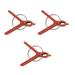 3 Packs Vegetable Grafting Clips Plastic Grafting Clips Garden Vine Fixed Clips (Round Mouth Grafting Clips)
