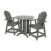 The Sequoia Professional Commercial Grade 3 Pc Muskoka Adirondack Bistro Dining Set in Counter Height with 36? Table