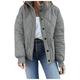 HSMQHJWE Swim Parka Women Polish Jacket Womens Lightweight Quilted Jacket Button Long Sleeve Stand Collar Warm Winter Coat Dressy Crop Tops Women