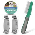 UrbanX Natural Ingredients Flea and Tick Prevention and Treatment Collar for Greater Swiss Mountain Dog and Other Large Size Working Dogs Dogs. Waterproof & Adjustable. (2 Pack with Comb)