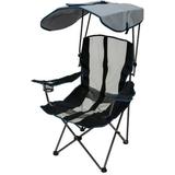 Kelsyus Original Canopy Chair - Foldable Chair for Camping Tailgates and Outdoor Events - Navy Stripe