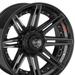 22 4PLAY Wheel fits GM-Ford-Lincoln-Nissan-Toyota - 4P08 Brushed Black Rim 22x12 Fits select: 2004-2023 FORD F150 1999-2023 CHEVROLET SILVERADO