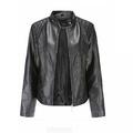 Women s Slim Leather Stand Collar Zip Motorcycle Suit Belt Coat Jacket Tops Comfy Loose Fit Long Sleeve Jacket Coat