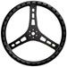 15 in. Dia. 1.12 in. Tube Black Steering Wheel