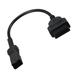 Unique Bargains 34cm 1.12ft 4 Pin Male to OBDII OBD2 Female Cable Cord Diagnostic Adapter Cable for Motorcycle